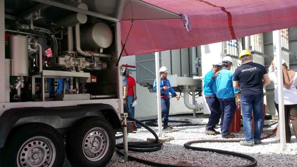 Tecnología GlobeCore de recuperación de aceite dieléctrico en Chile 